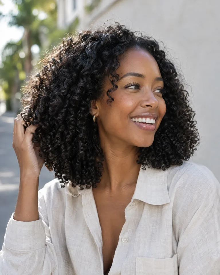 Defined dark curls, Curly Hair Experience at J. Joseph Salon