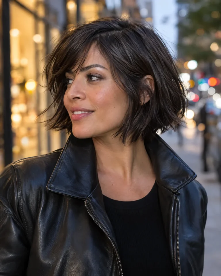 Textured short bob by a JJS Cutting Specialist