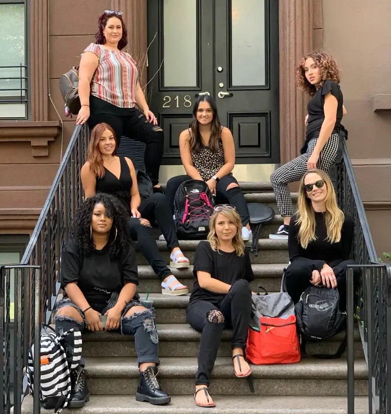J. Joseph Salon team members on a trip together