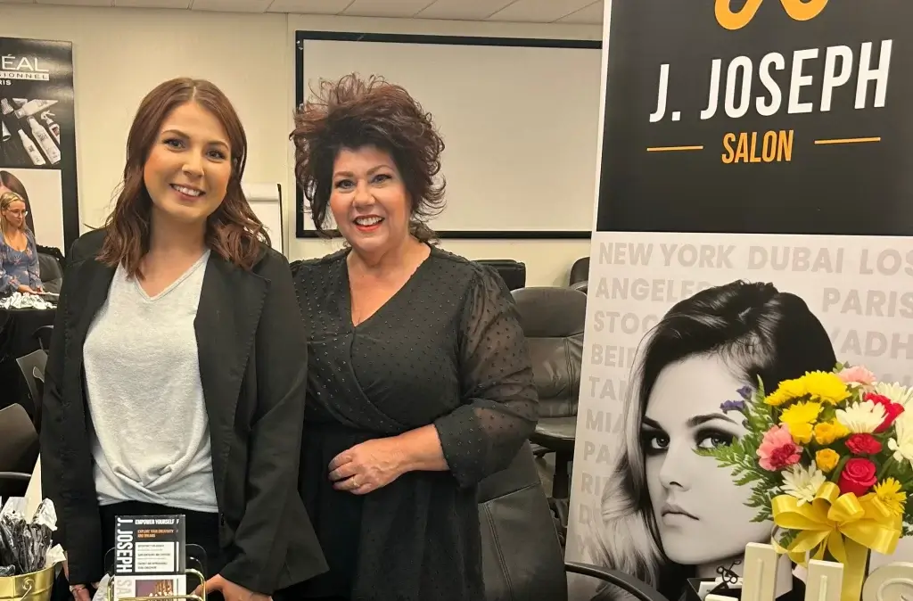 Two team members at a JJS Academy class
